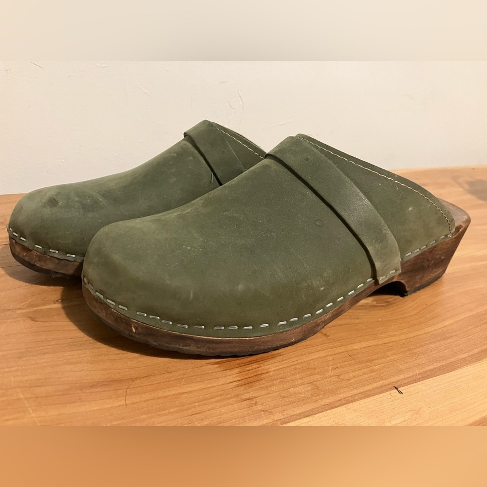 Lotta from Stockholm - Forest Green Clogs